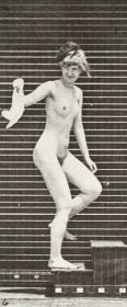 Plate 96  Ascending stairs, looking round and waving a handkerchief — figure reference